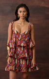 ACAPULCO MINI DRESS - ORANGE FLORAL