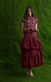 APULIA TOP - RED WHITE FLORAL