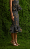 VENEZIA MIDI SKIRT -  BLUE PANSY