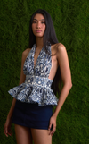 TIBET TOP - BLUE BAROQUE