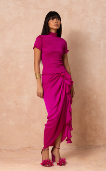  FLORA SKIRT - BOUGAINVILLEA