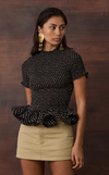 APULIA TOP - ABSTRACT DOTS