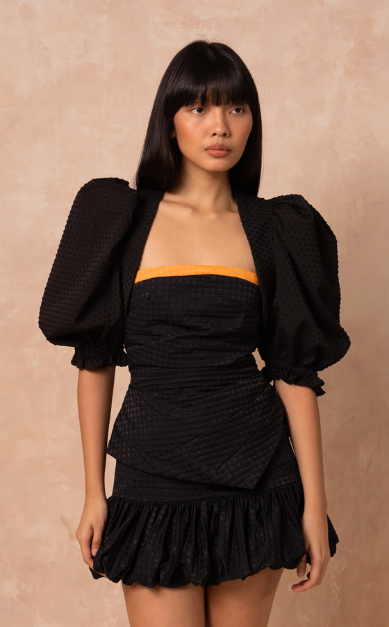 BILBAO BOLERO - BLACK DOTTED