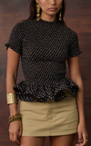 APULIA TOP - ABSTRACT DOTS