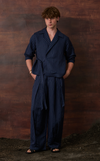 BAGAN PANTS - NAVY PINSTRIPES