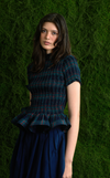 APULIA TOP - GREEN TARTAN (PRE ORDER)