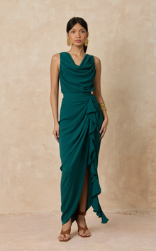  FLORA LONG SKIRT - MOSS (PRE ORDER)