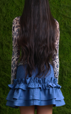 ARA LONG SLEEVES TOP - BLUE BAROQUE