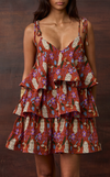 ACAPULCO MINI DRESS - ORANGE FLORAL