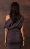 ATTA TOP - PURPLE CHEVRON