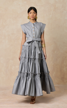  AKITA LONG DRESS - GRAY