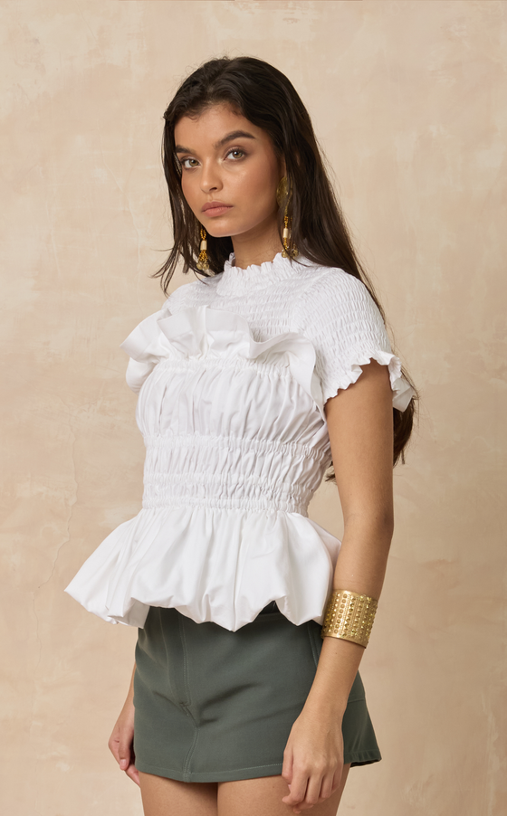 MATERA TOP - WHITE