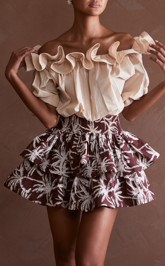 AYDA SKIRT - BROWN COCONUT