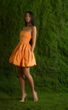ANNAPURNA DRESS - ORANGE SEERSUCKER (PRE ORDER)