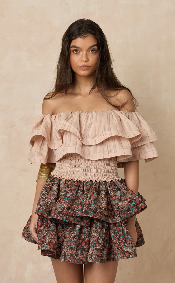 IBIZA TOP 2.0 - BLUSH STRIPES