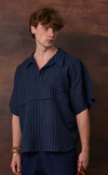 LUANG PRABANG TOP - NAVY PINSTRIPES
