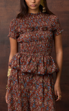 MATERA TOP - TERRACOTTA FLORAL
