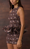 RAFFLESIA TOP - PURPLE PAISLEY