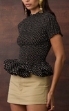 APULIA TOP - ABSTRACT DOTS