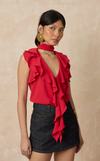 ALHAMBRA TOP - SCARLET
