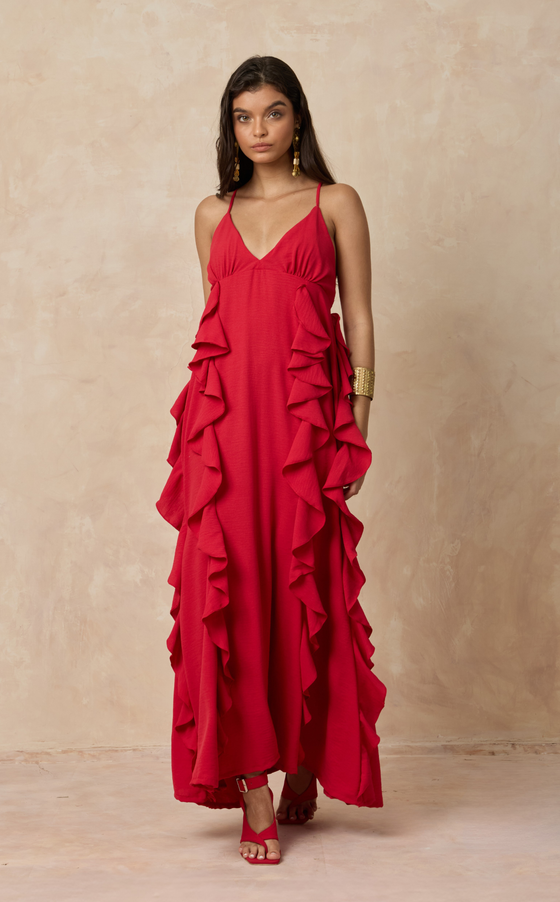 AMBROSIA DRESS - SCARLET (PRE ORDER)