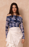FREYJA TOP -  BLUE TIE DYE (PRE ORDER)