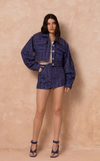 BOSTON TAILORED JACKET - BLUE TWEED (PRE ORDER)