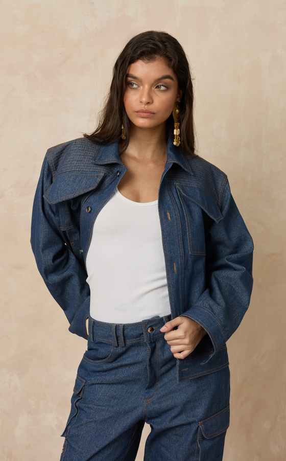 VERMONT WOMEN'S  JACKET - DENIM (PRE ORDER)
