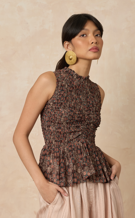 BRISBANE TOP - BROWN AUTUMN