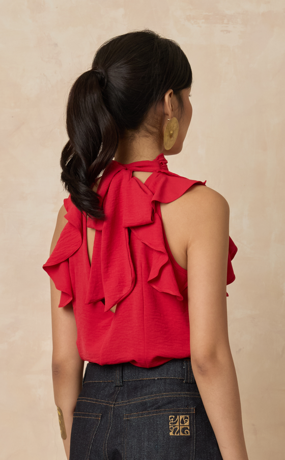 ALHAMBRA TOP - SCARLET