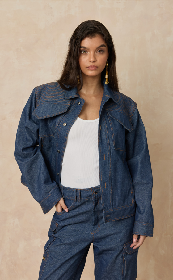 VERMONT WOMEN'S  JACKET - DENIM (PRE ORDER)