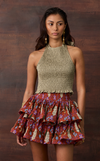 AYDA SKIRT - ORANGE FLORAL