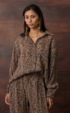 JAIPUR TOP - BROWN FLORAL