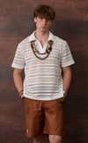 SAN REMO POLO - OFF WHITE LACE w/Emblem 1