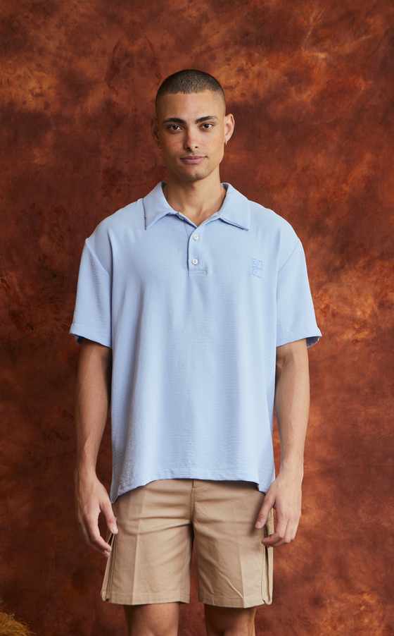 SAN REMO POLO - LIGHT CYAN