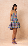KENYA MINI DRESS - PURPLE PLAID