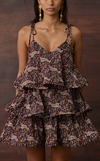 ACAPULCO MINI DRESS - PURPLE PAISLEY