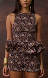 VHINDI SHORTS - PURPLE PAISLEY