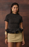 APULIA TOP - ABSTRACT DOTS