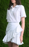 SAN REMO POLO - WHITE COTTON STRIPES