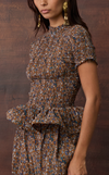 APULIA TOP - BROWN FLORAL