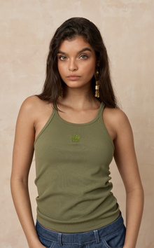  TONIA TANK TOP - OLIVE
