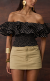 IBIZA TOP - ABSTRACT DOTS