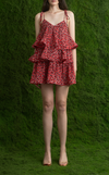 ACAPULCO MINI DRESS - PETAL ABSTRACT