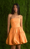 ANNAPURNA DRESS - ORANGE SEERSUCKER (PRE ORDER)
