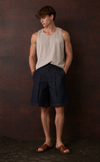 BAGAN SHORTS - BLUE DENIM