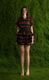 SAN REMO POLO - GREEN-ORANGE STRIPES