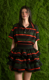 SAN REMO POLO - GREEN-ORANGE STRIPES