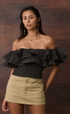 IBIZA TOP - ABSTRACT DOTS