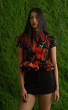 APULIA TOP - FIRE FLOWER